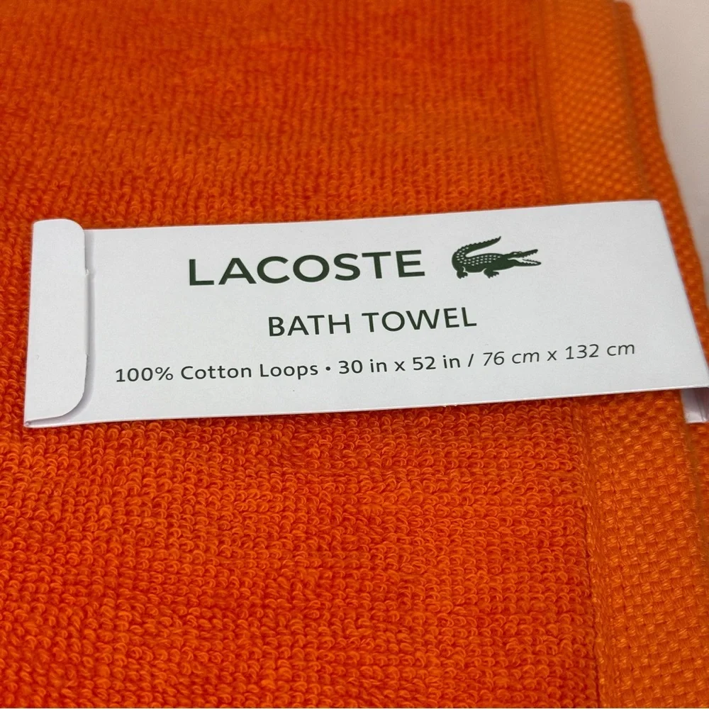 Lacoste orange bath
